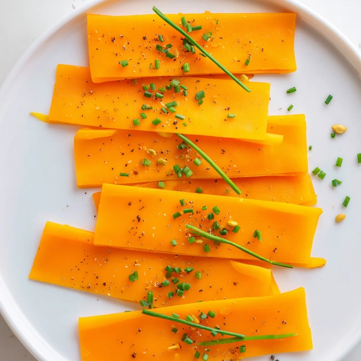 The layered Serengeti Sunset recipe presents sweet apricots and smoked gouda, ready for a flavorful bite.