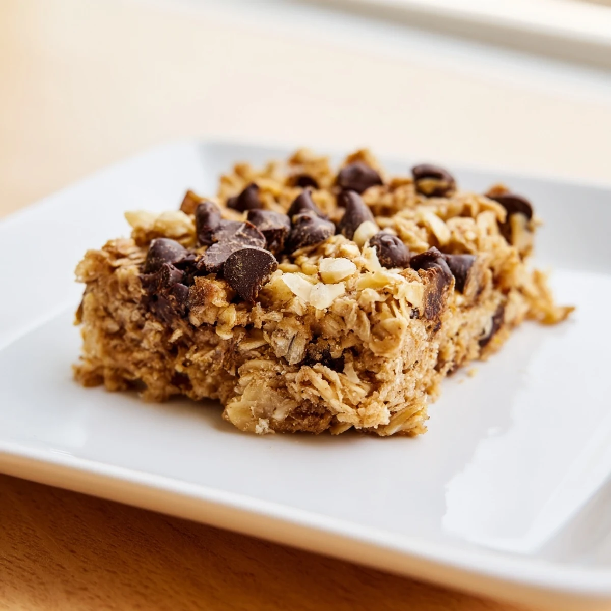 Golden brown Baked Oats That Taste Like Cake, smelling of vanilla, perfect for a hearty breakfast.