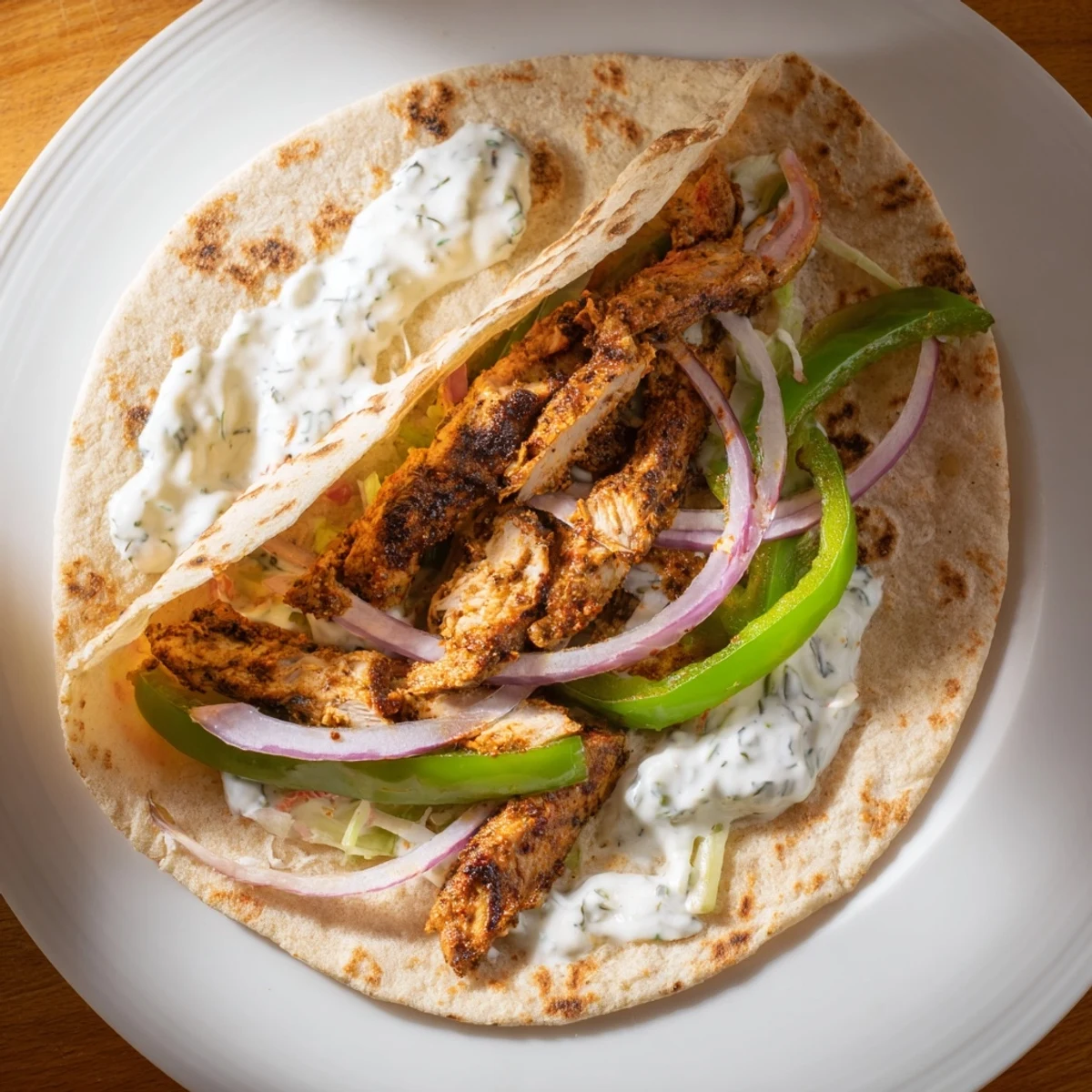 Imagine layers of flavor in this Tandoori Chicken Quesadilla, with vibrant chicken and creamy yogurt sauce.