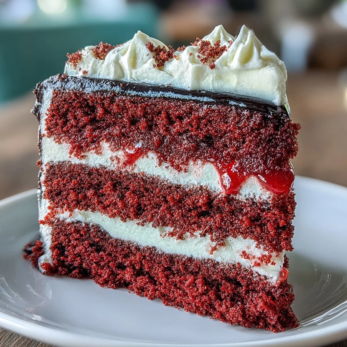 Betty Boop Cake displays red velvet layers, glossy black fondant hair, and bright white eyes for a retro dessert.