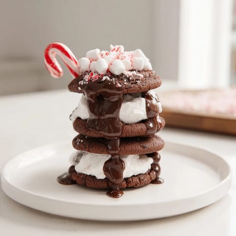 Hot Cocoa Mug Cookie Stack