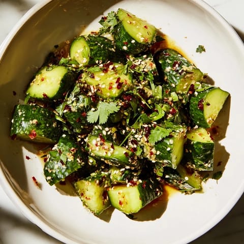 Chinese Spicy Smashed Cucumber
