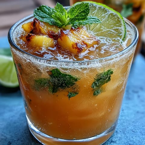 Pineapple Ginger Fizz Drink