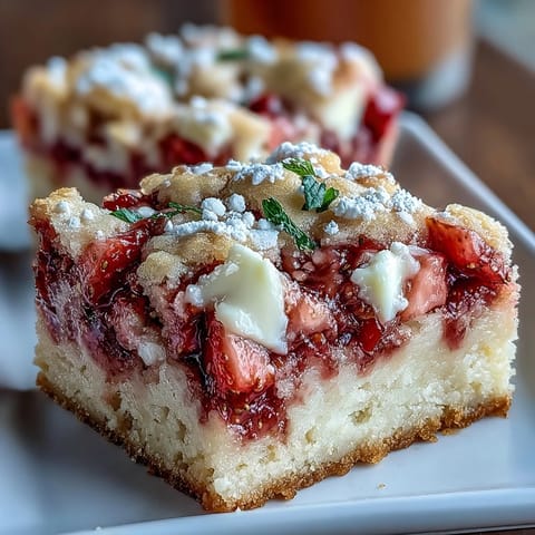 Strawberry Cookie Bars