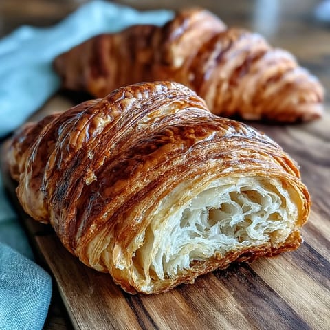 Easy Sourdough Croissants