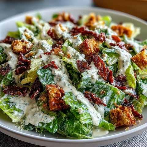 Celery Caesar Salad Crunchy
