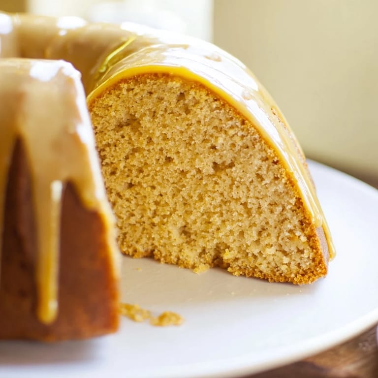 Buttery golden pound cake infused with honey, invitingly aromatic and perfect with berries, a dessert.