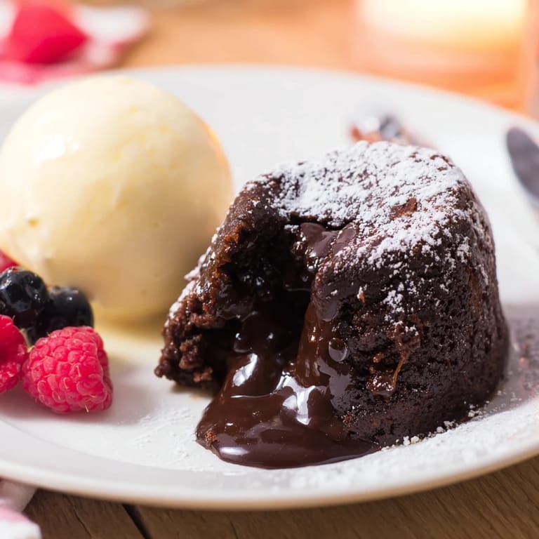 These dark chocolate lava cakes, with a rich cocoa aroma, are perfect for satisfying your sweet tooth any day.