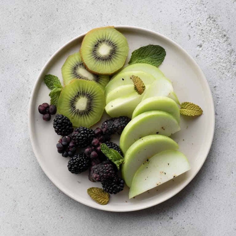 Enjoy a colorful The Aurora Borealis Sweep appetizer featuring fresh, juicy, and delicious fruit.