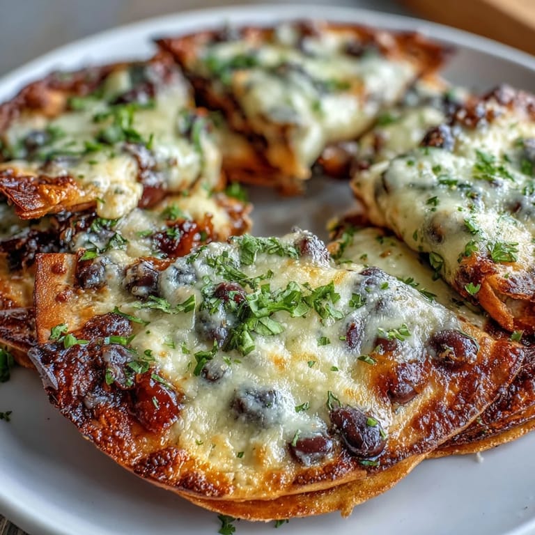Blooming Quesadilla Ring served warm with chopped cilantro and lime wedges, perfect for a party appetizer.