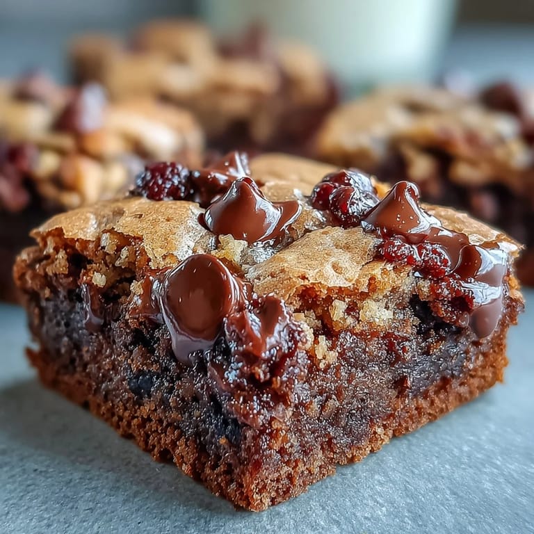 Fudgy Hojicha Brookies stacked on a cooling rack, ready to be served warm with a scoop of vanilla ice cream.